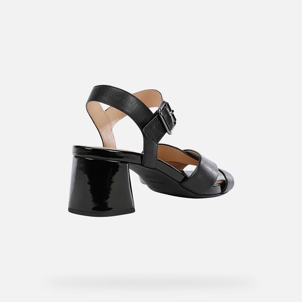 Geox Bayan Sandalet Siyah - Genziana - WOV-068924